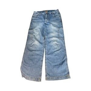 Kut from the Kloth Jodi High Rise Wide Leg Cargo Jeans - Size 10